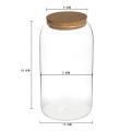 Seal Glass Storage Cannisters Caddy Jars